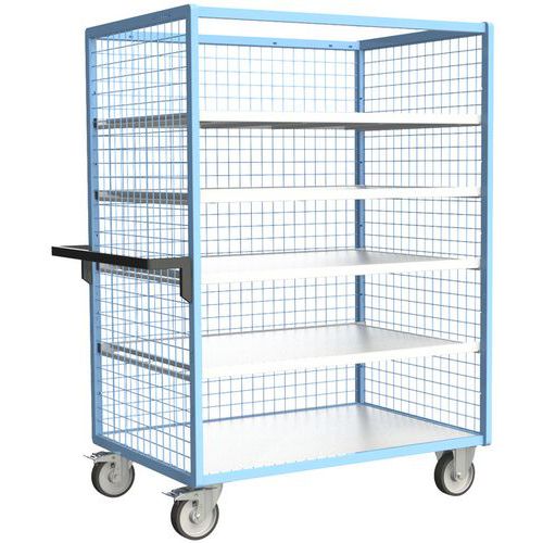 Carrello grigliato 3 fianchi con 4 ripiani 1200x800mm-Fimm,