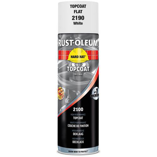 Vernice di finitura spray Hard Hat - 500 mL - Bianco opaco,
