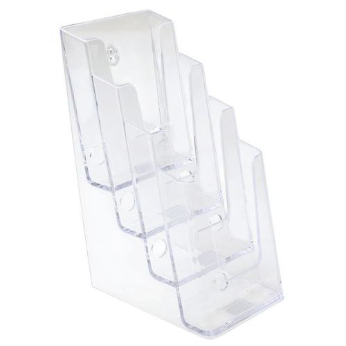 Espositore trasparente 4 X 1/3 A4,