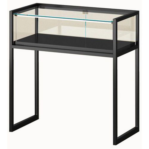 Vetrina espositiva con gambe - 95x45x95 cm - Nero,