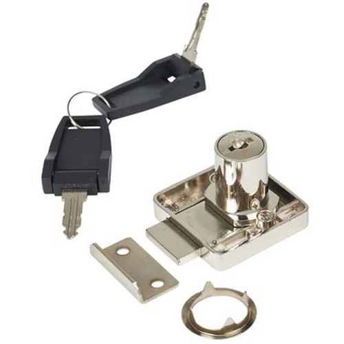 Serr. cassetto - semi-apert. 3 19x22 mm cromato,