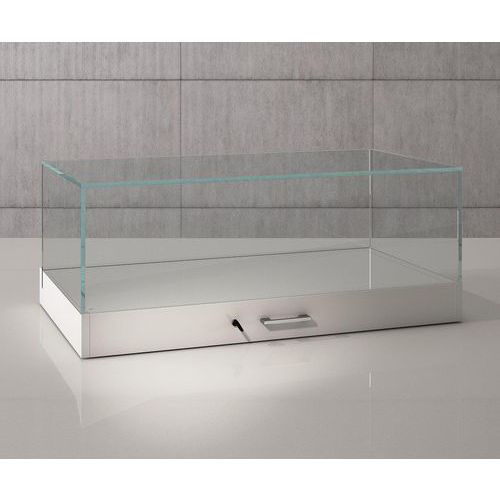 Teca espositiva a pavimento 100 x 51 x 41 cm - Bianco,