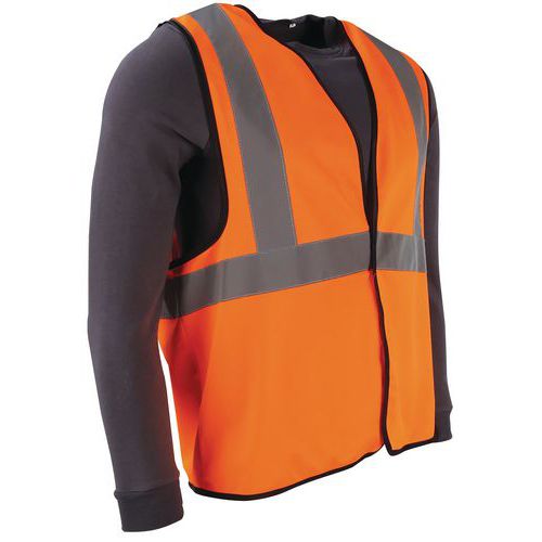Gilet alta visibilità arancione taglia L - Manutan,