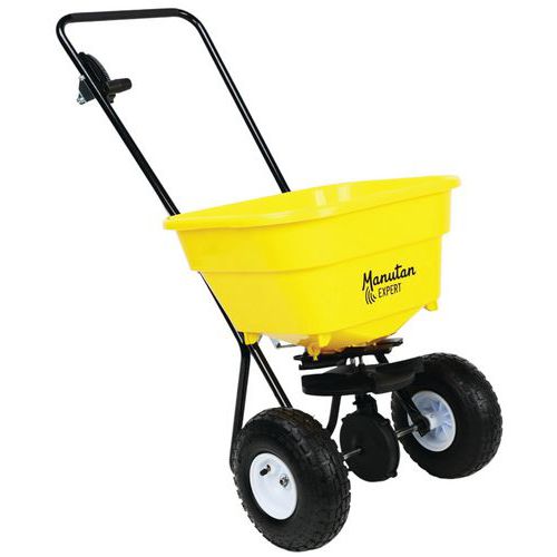 Carrello spargisale/spandiconcime pneum-30L-Manutan Expert,