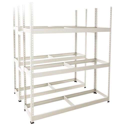 Scaffalatura pneumat Rapid 1 1980x1830x455-3 ripiani-Grigio,