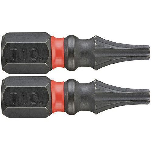 2 inserti 25 Mm Torx T10 Impact,