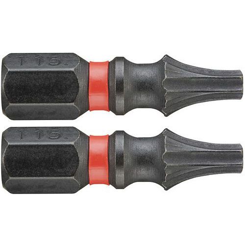 2 inserti 25 Mm Torx T15 Impact,