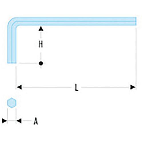 Chiave maschio lunga 5/64,