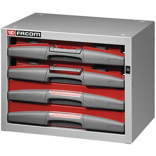 Mobile basso con 2 valigie fisse e 2 da viaggio,