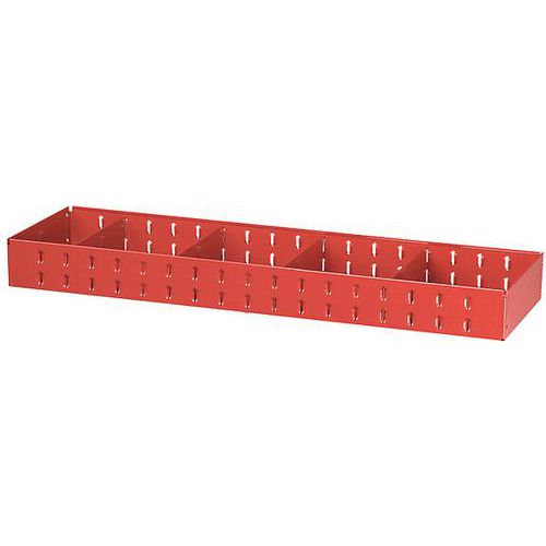 Scaffale Largo Con 4 Divisori Rimovibili 930X275X90 Mm,