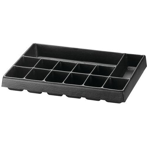 Contenitore in plastica a 13 scomparti 400X315X50 mm,