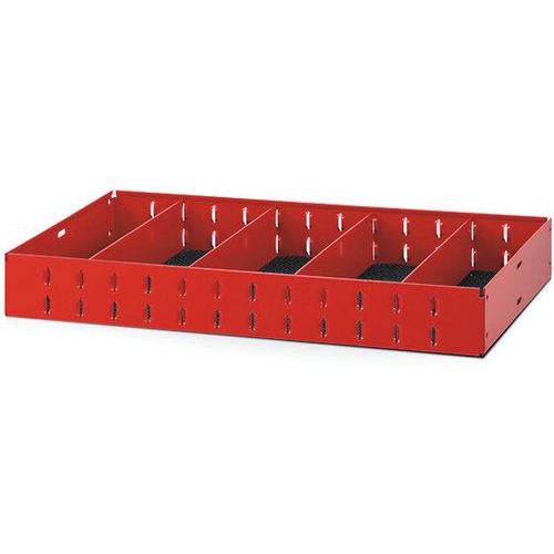 Ripiano Medio Con 4 Divisori Rimovibili 682,5X375X90 mm,