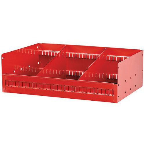 Mensola inclinata Con 2 Divisori 435X375X185 mm,