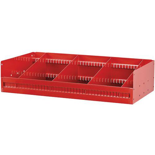 Mensola inclinata Con 4 Divisori 682,5X375X185 mm,