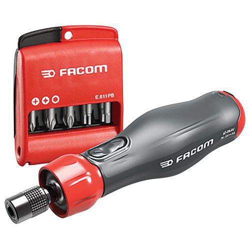 Cacciavite assistito E-Protwist Con 10 Inserti Ph - Pz - 6 scanalature,