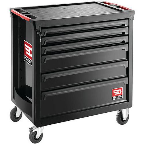 Carrello porta attrezzi Rollm4 6 Cassetti Rosso,