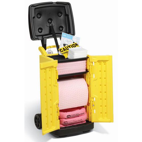 Carrello di assorbenti per prodotti chimici 75,5 L - New Pig,