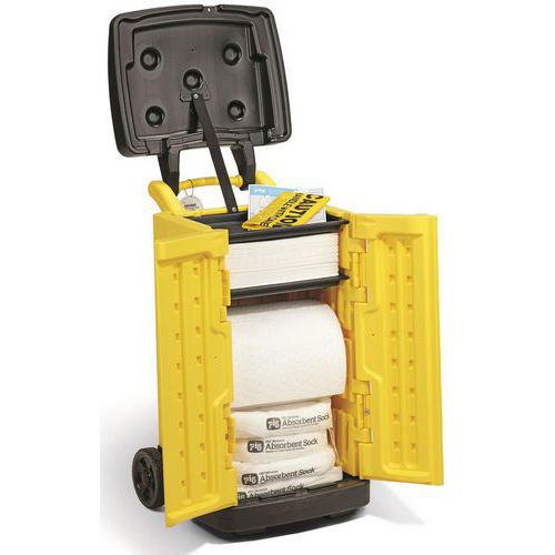 Carrello di assorbenti per idrocarburi 75,5 L - New Pig,