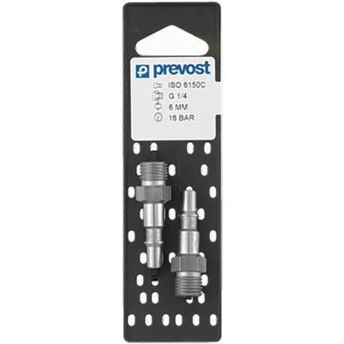 Raccordi portagomma ISO C D6 con filettatura maschio R 1/4,