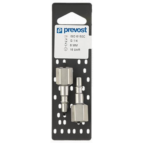 Raccordi portagomma ISO C D6 con filettatura femmina G1/4,