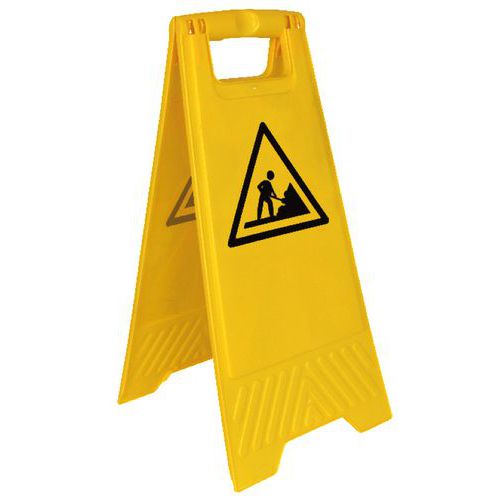 Cavalletto di segnalazione Lavori,