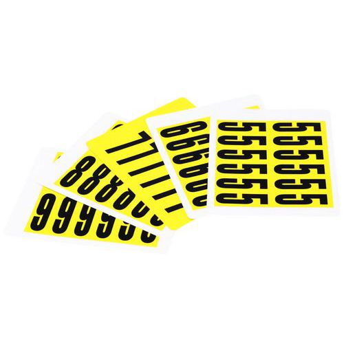 Scatola di cifre da 0 a 9 da 56x21 mm - Manutan,