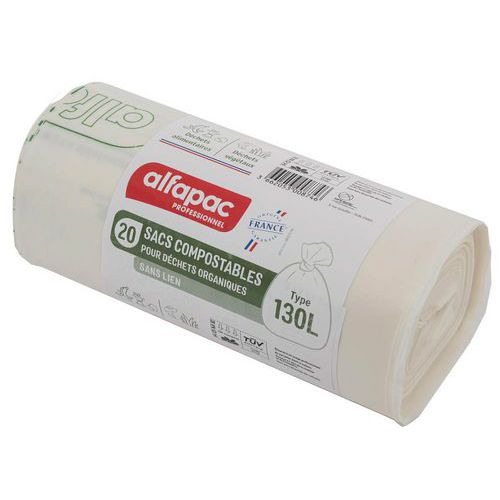 Sacco per rifiuti compostabili-Rifiuti organici-130L-Natur,