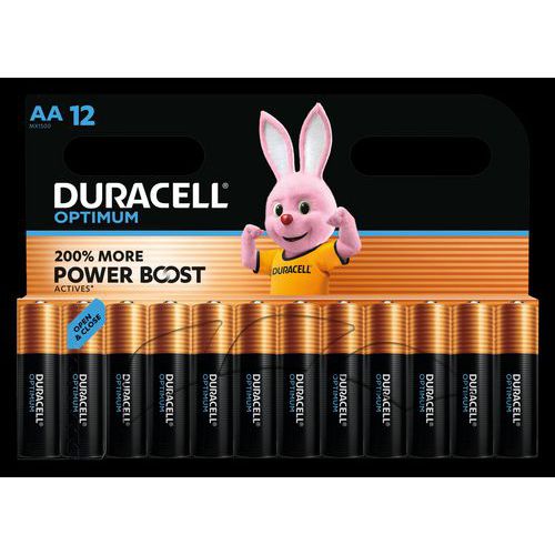 Pila Optimum AA x12 Duracell,
