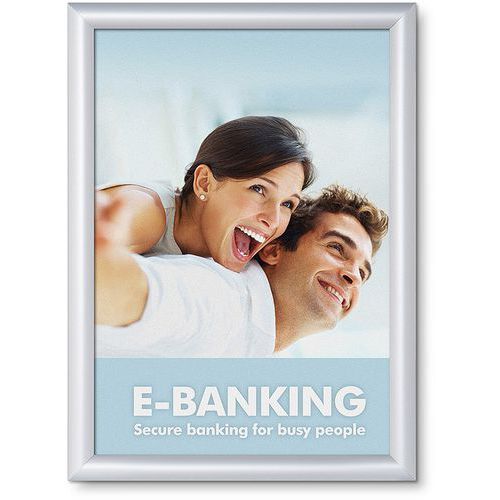 Pannello per affissione clic-clac in alluminio A3 - Manutan,