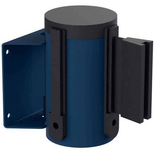 Supporto a parete con nastro nero Paceo - 3 m - Blu,
