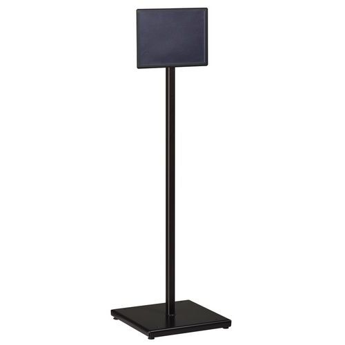 Pannello informativo grigio A4 orizzontale su base Indik,