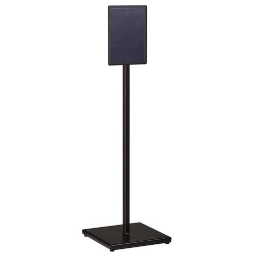 Pannello informativo grigio A4 verticale su base Indik,