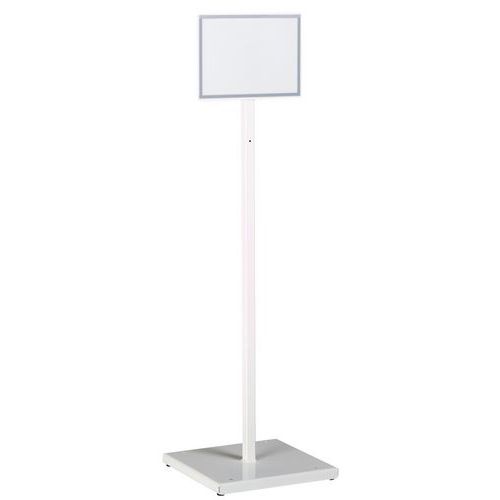 Pannello informativo bianco A4 orizzontale su base Indik,