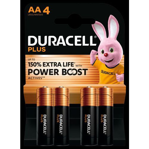 Pila alcalina Duracell Plus Powerboost AA,