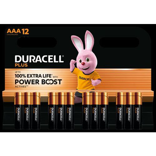 Pila alcalina AAA Plus Powerboost - Duracell,