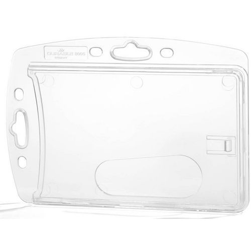 Porta-badge chiuso per 1 tessera di sicurezza - Trasparente,