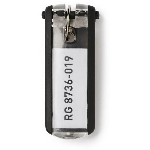 Durable Nero Portachiavi 195701 Key Clip - 1957 6 Pz. - Immagine 3