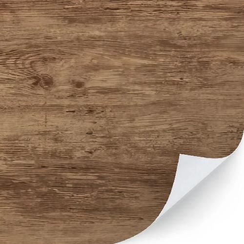 Adesivo decorativo effetto legno grezzo patinato-Largh 122,