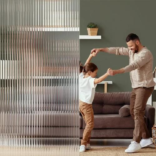 Pellicola decorativa effetto vetro striato-Larghezza 152,