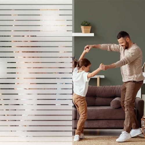 Pellicola decorativa con strisce intrecciate-Larghezza 75,