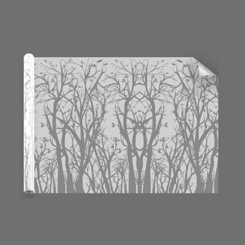 Pellicola decorativa opaca con alberi-Larghezza 152,