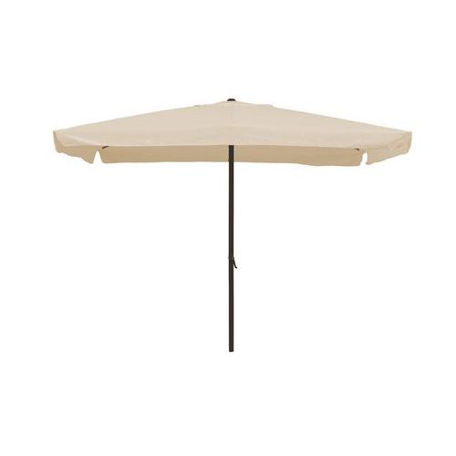 Ombrellone beige da esterno rettangolare in acciaio 2mx3m,