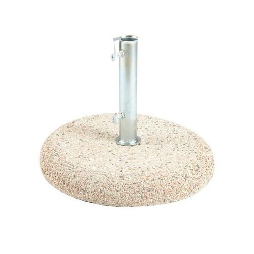 Base in cemento lavato tonda per ombrellone rettangolare,