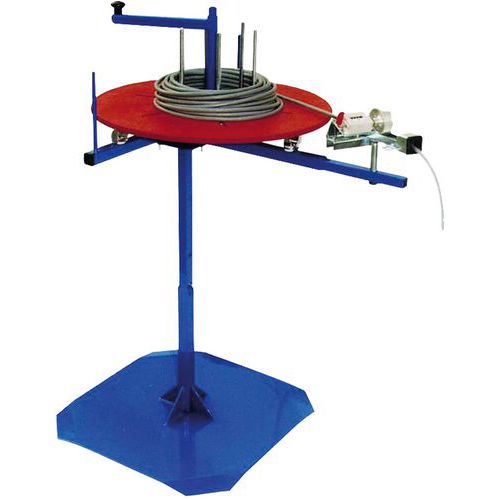 Avvolgitore senza contametri modello su piedi 1 ripiano diam. = 800 mm,