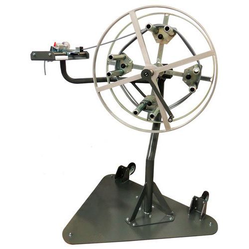 Avvolgitrice-matassatrice manuale per cavi con contametri - Spirocable,