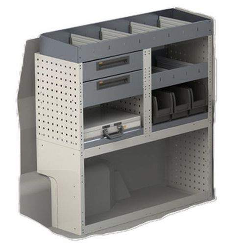 Mobile VU alluminio lato sinistro per furgoni,