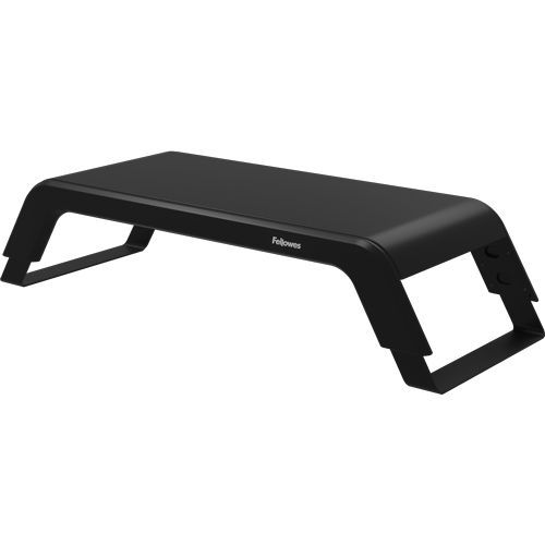 Supporto per monitor Hana - Vassoio ABS in alluminio - Nero,