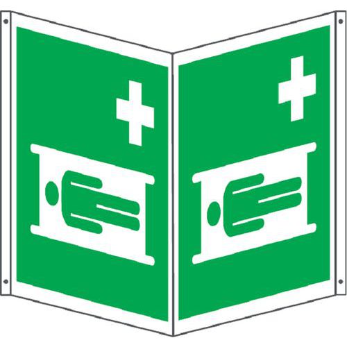 Bifacciale emergenza quadrato barella 160x160,