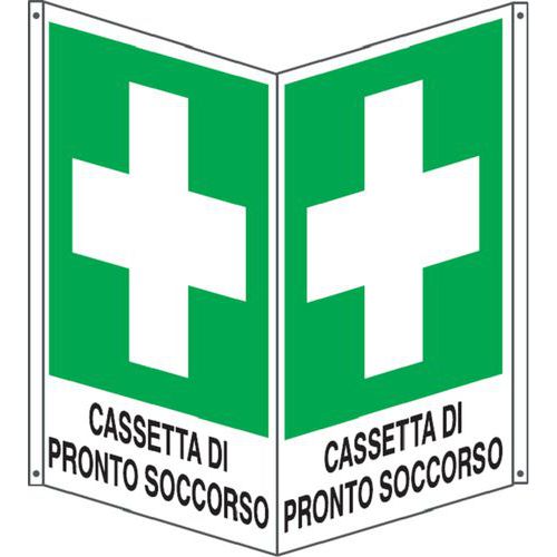 Bifacciale emergenza verticale cassetta PS 400x500,