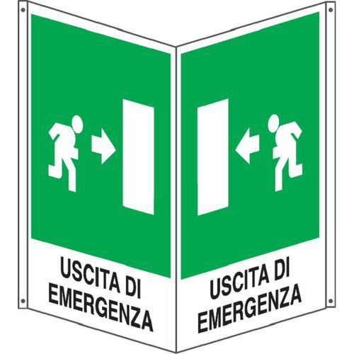 Bifacciale emergenza verticale uscita interno 500x630,